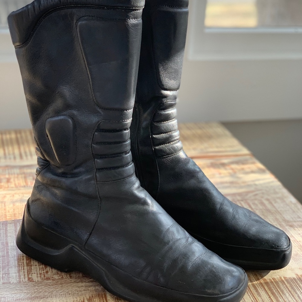Prada motorcycle boots vintage 1990 made in Italy